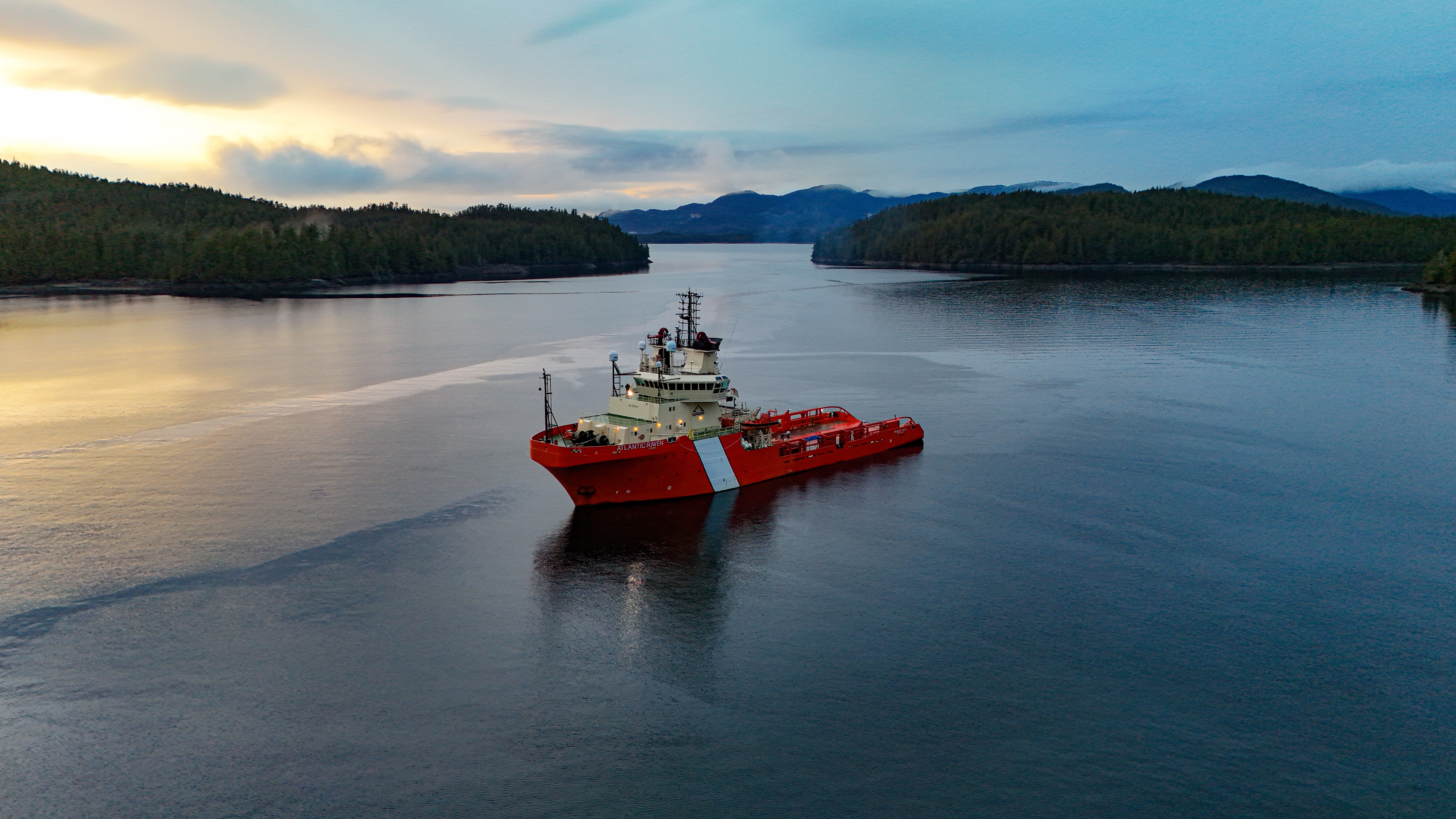 Atlantic Raven Ship off the coast of British Columbia